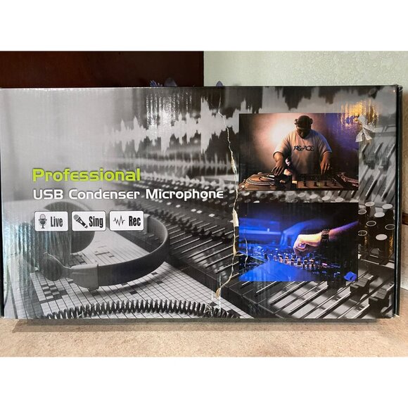 Professional USB Condenser Microphone Kit With Adjustable Arm Pop Filter & Acces - Picture 7 of 8